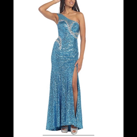 robe de bal turquoise